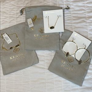 Kendra Scott Elisa Gold Pendant Set